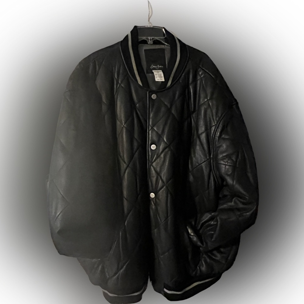 PreOwned Sean John 100% leather Jacket 5xl​